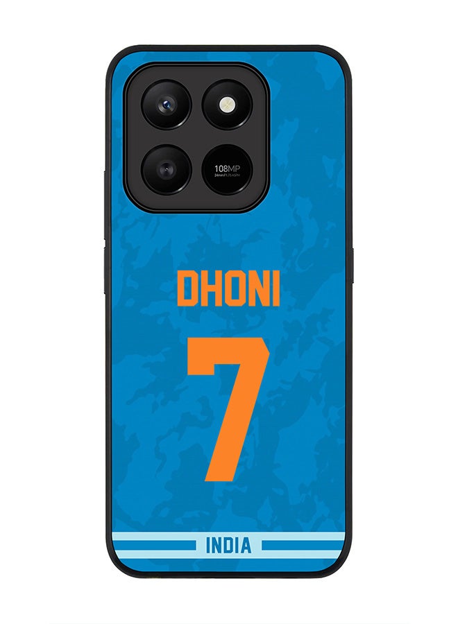 For Honor X7d 4G / X7d 5G / 400 Smart Case,Slim fit Camera Protection, Shockproof Thin Phone cover  - India MS Dhoni, Jersey No 7